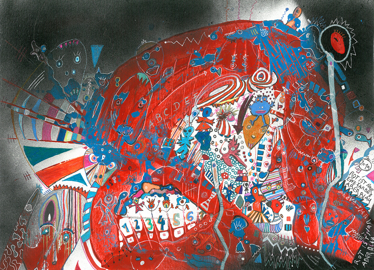 Rot ist nur eine Farbe aber blau (2019)